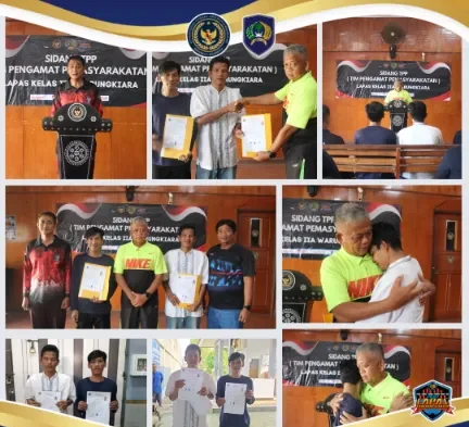 Dua Narapidana Lapas Kelas IIA Warungkiara Terima Amnesti dari Presiden Prabowo