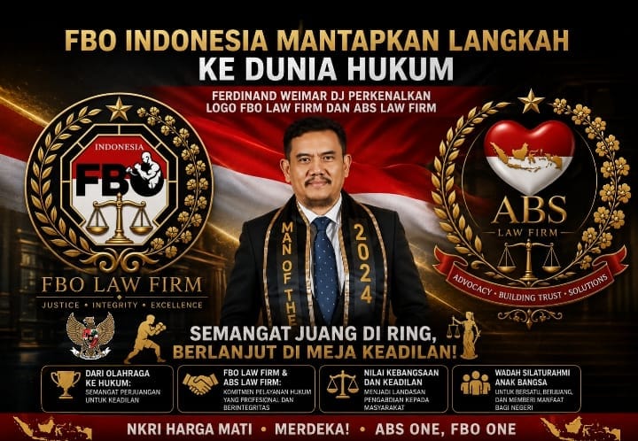 FBO Indonesia Mantapkan Langkah ke Dunia Hukum, Ferdinand Weimar DJ Perkenalkan Logo FBO Law Firm dan ABS Law Firm
